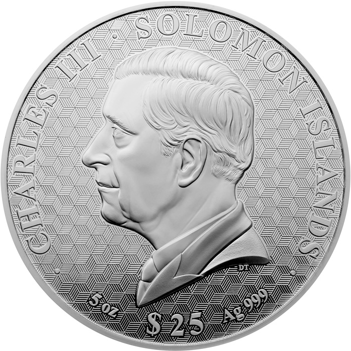 Zadní strana Stříbrná mince 5 Oz Year of the Horse - Rok Koně 2026 Perleť Proof
