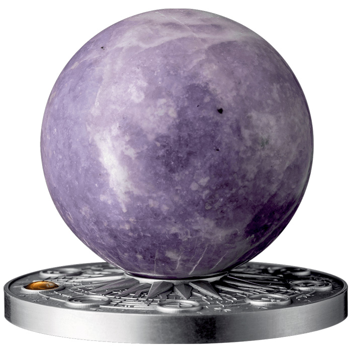 Přední strana Stříbrná mince The Solar System - Merkur 2024 Antique Standard