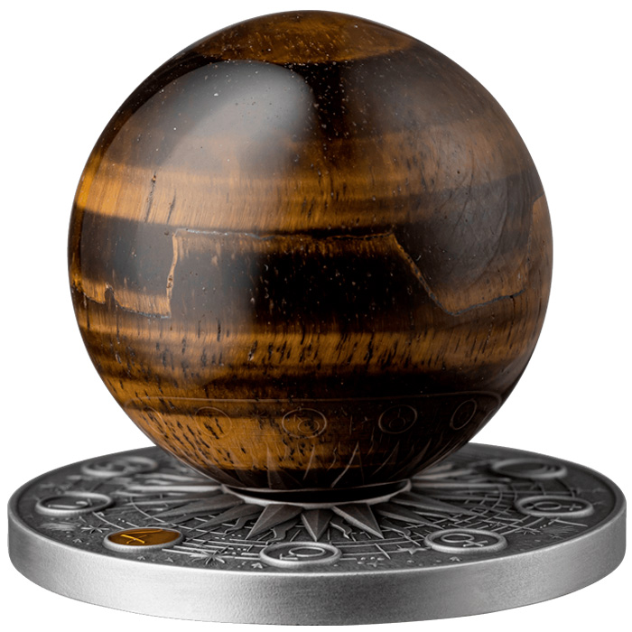 Přední strana Stříbrná mince The Solar System - Jupiter 2025 Antique Standard