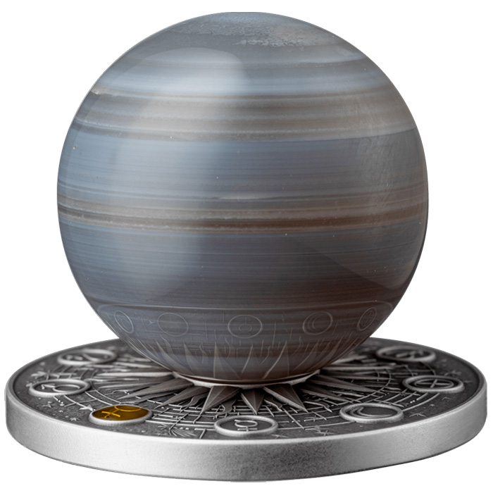Přední strana Stříbrná mince The Solar System - Venuše 2025 Antique Standard