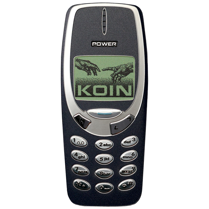 Přední strana Stříbrná kolorovaná mince TechStalgic - Unbreakable Phone 2025 Proof