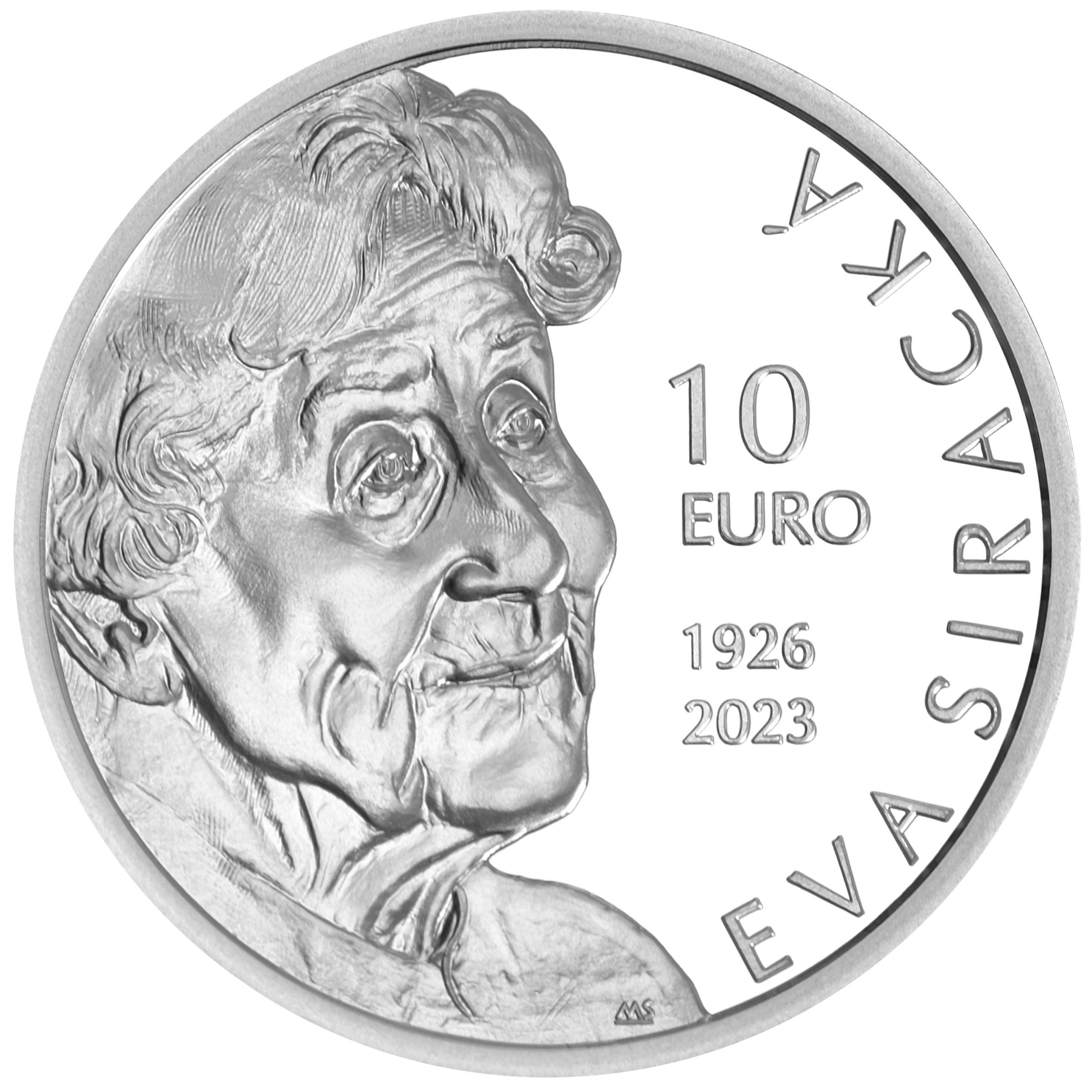 Přední strana Strieborná minca Eva Siracká - 100. výročie narodenia 2026 Proof