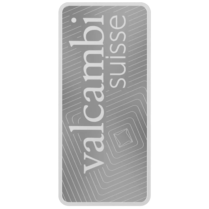Zadní strana 500g Valcambi SA Švýcarsko Investiční stříbrný slitek ražený