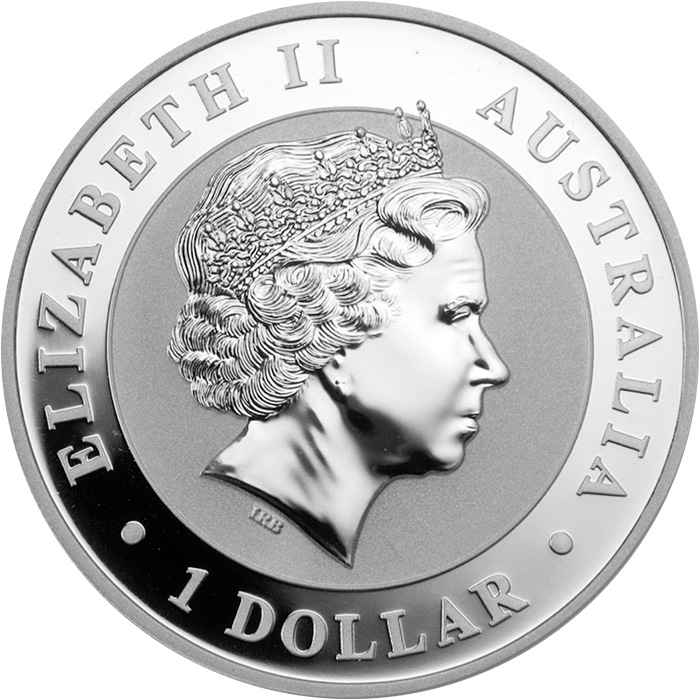 Zadní strana Stříbrná investiční mince Koala 1 Oz 2011