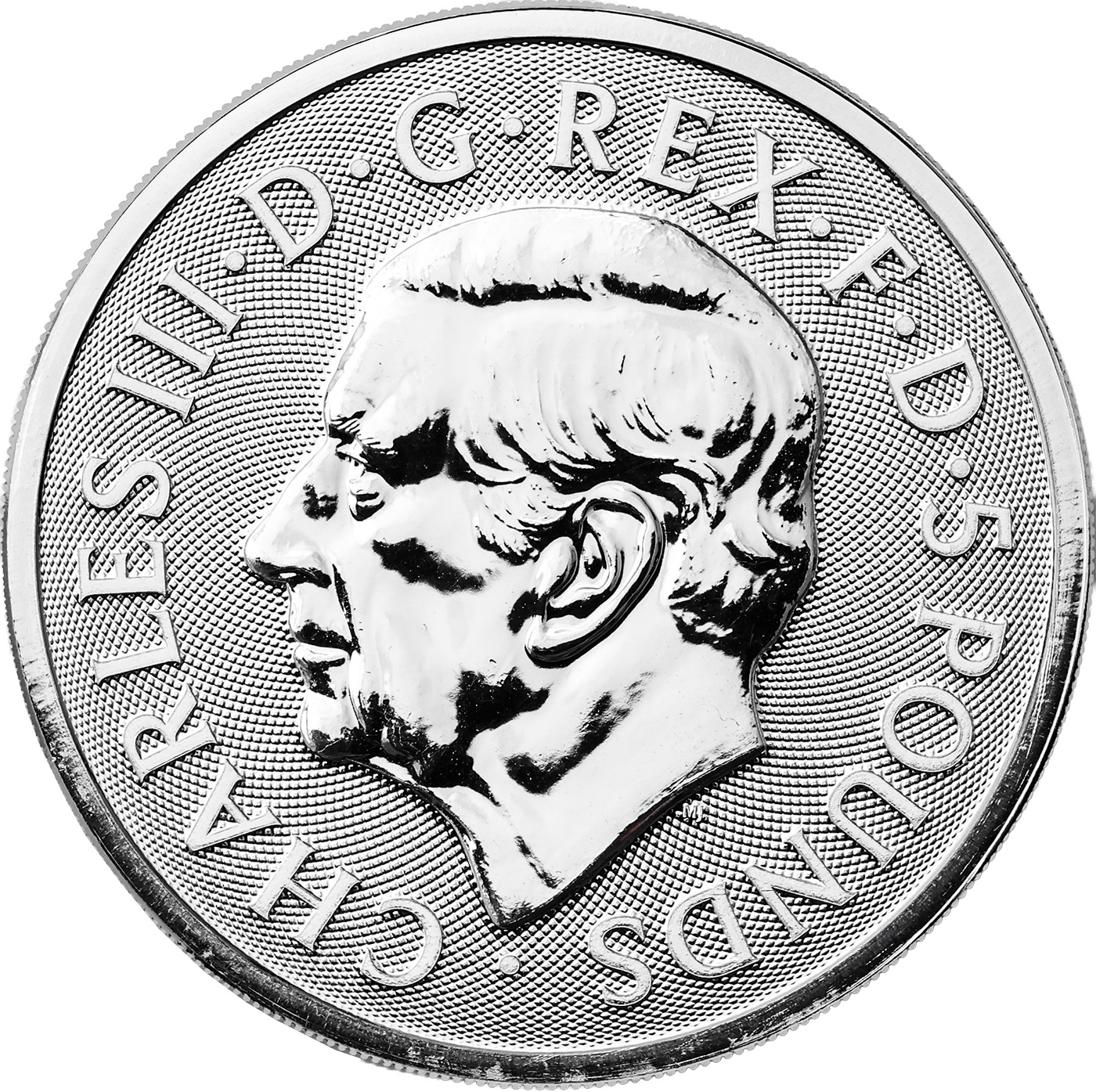 Zadní strana Stříbrná investiční mince The Royal Tudor Beasts - The Queen's Lion 2 Oz 2026