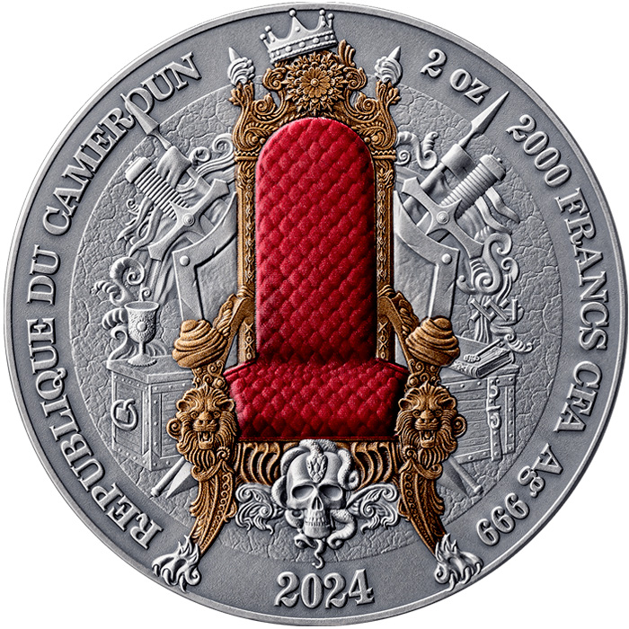 Zadní strana Stříbrná mince 2 Oz Dědictví největších říší - Osmanská říše 2024 Antique Standard