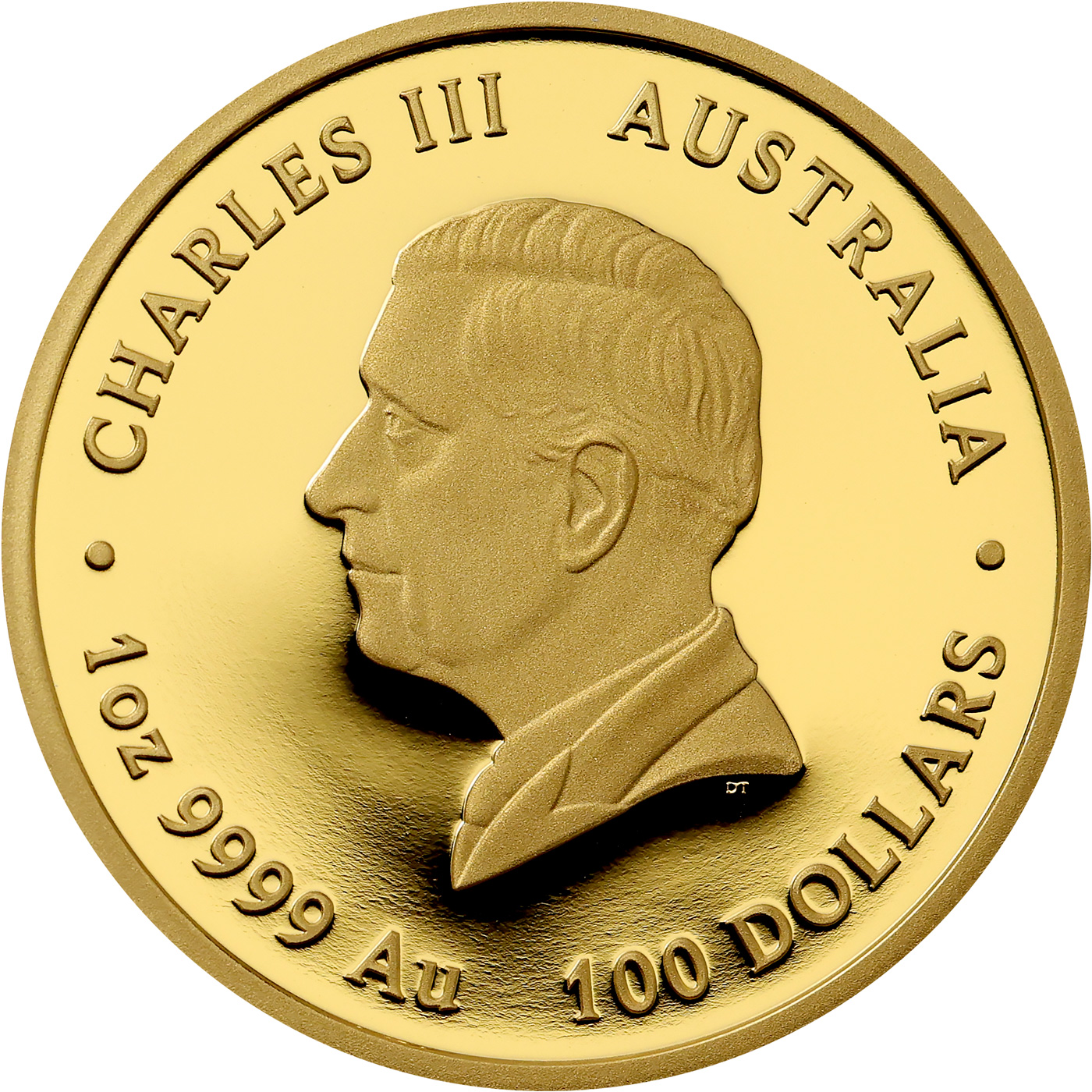 Zadní strana Zlatá mince 1 Oz Fénix a Fénix High Relief 2025 Proof