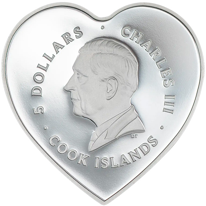 Zadní strana Stříbrná mince Brilliant Love - Květ 2026 Proof