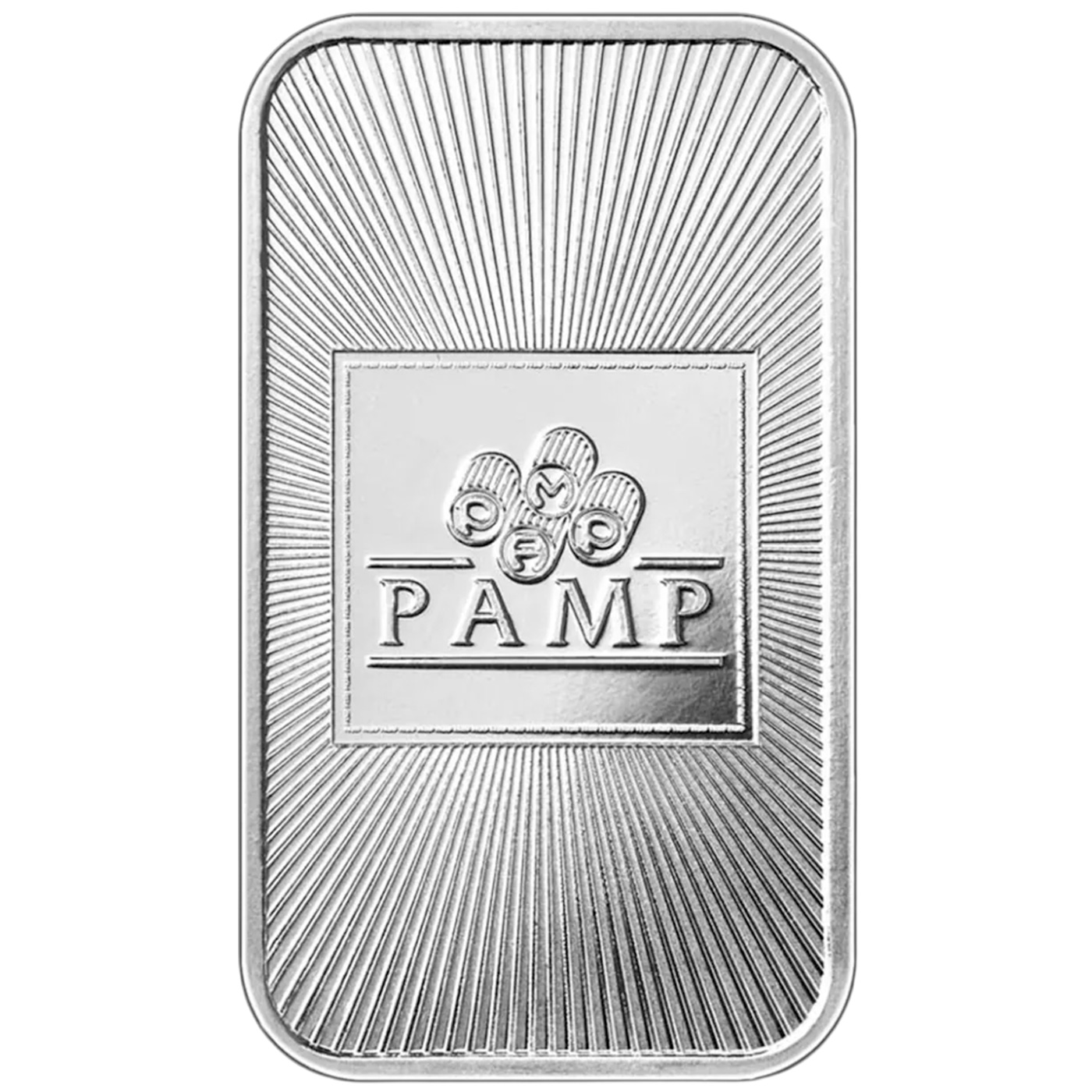 Zadní strana 20 x 1 Oz PAMP Investiční stříbrné slitky - tuba