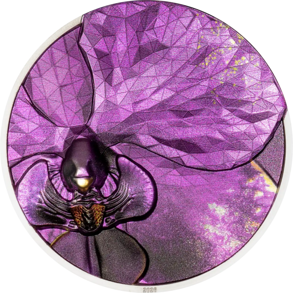 Přední strana Strieborná kolorovaná minca 1 Oz Bionics - Orchidea 2026 Proof