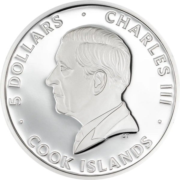 Zadní strana Strieborná kolorovaná minca 1 Oz Bionics - Orchidea 2026 Proof