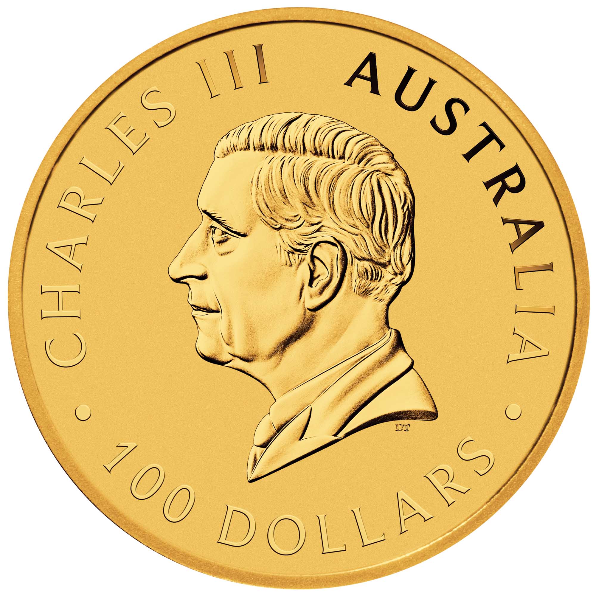 Zadní strana Zlatá investiční mince Australian Swan 1 Oz 2026