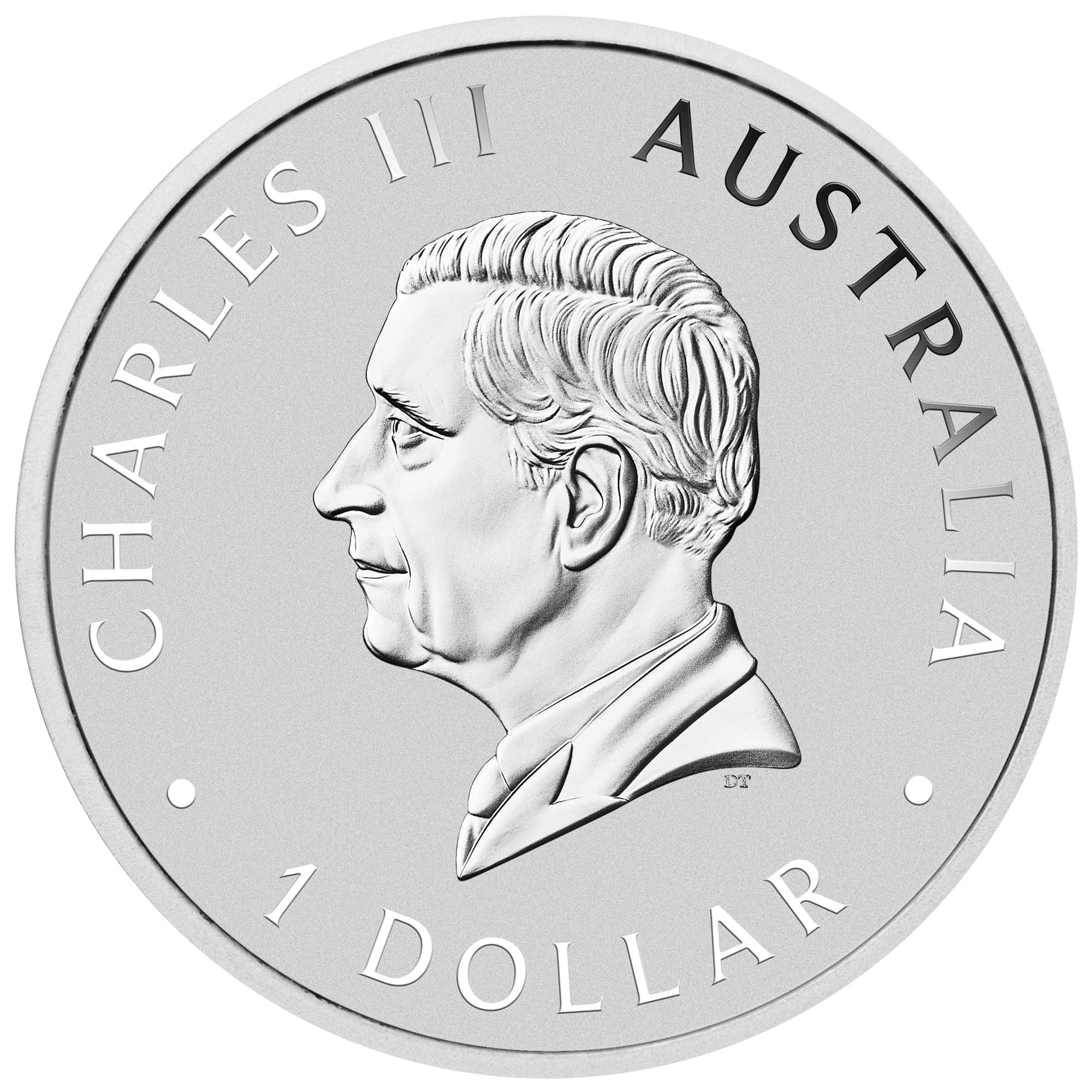 Zadní strana Stříbrná investiční mince Australian Swan 1 Oz 2026