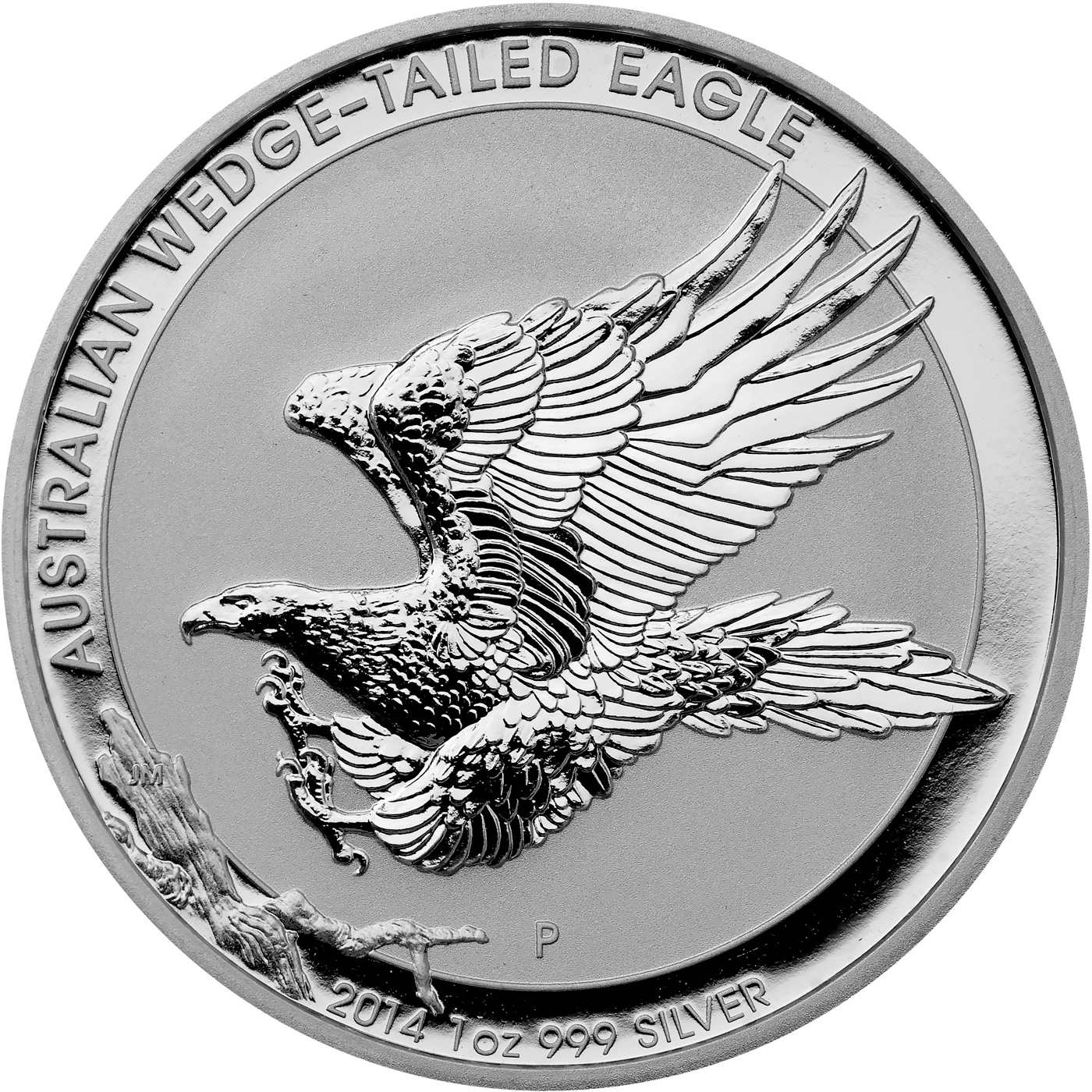 Přední strana Stříbrná investiční mince Orel klínoocasý 1 Oz 2014