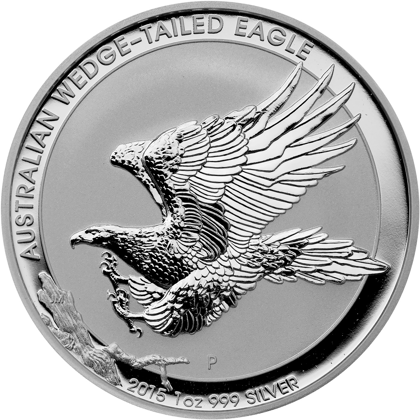 Přední strana Stříbrná investiční mince Orel klínoocasý 1 Oz 2015