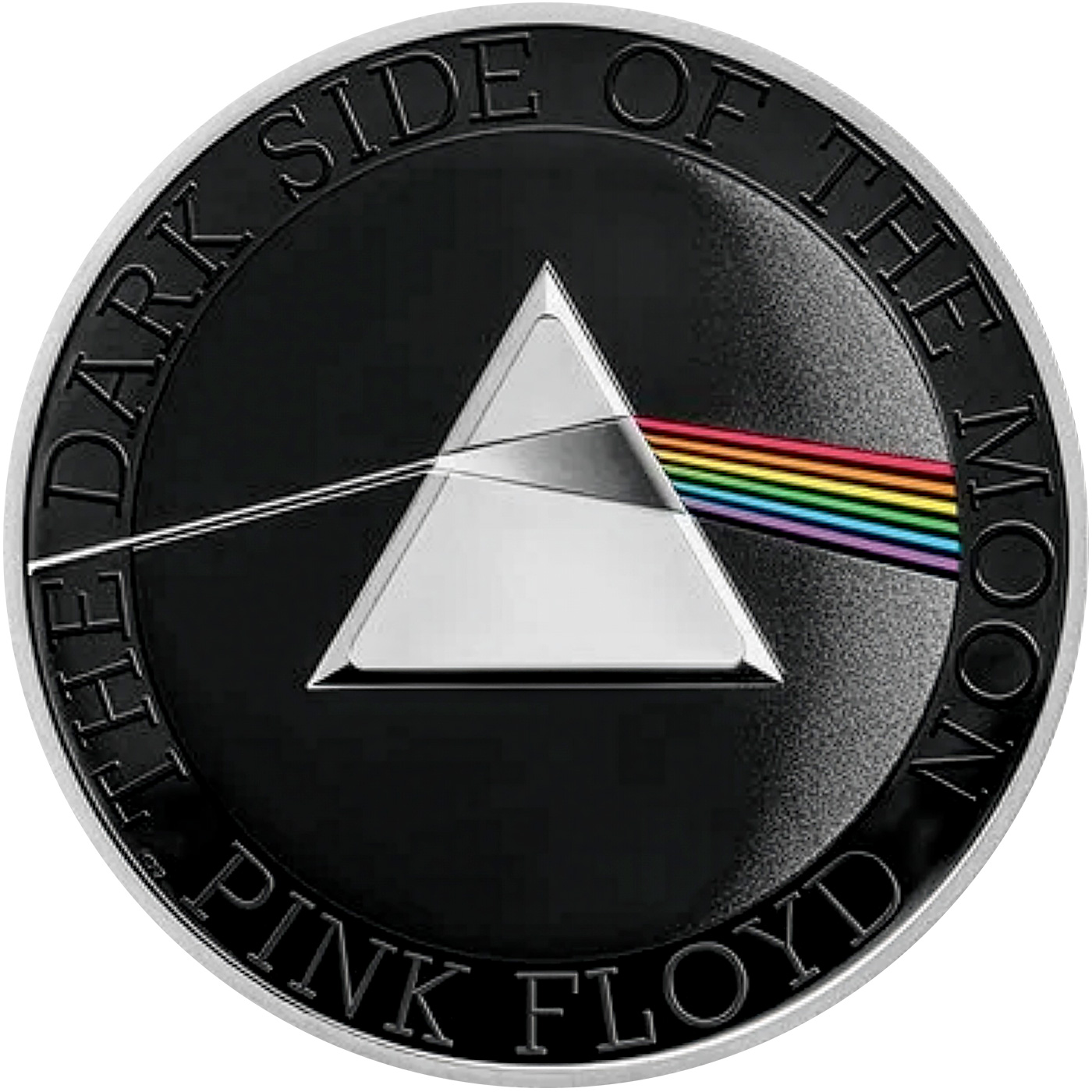 Přední strana Stříbrná kolorovaná mince Hudební legendy - Pink Floyd 1 Oz 2026 Proof