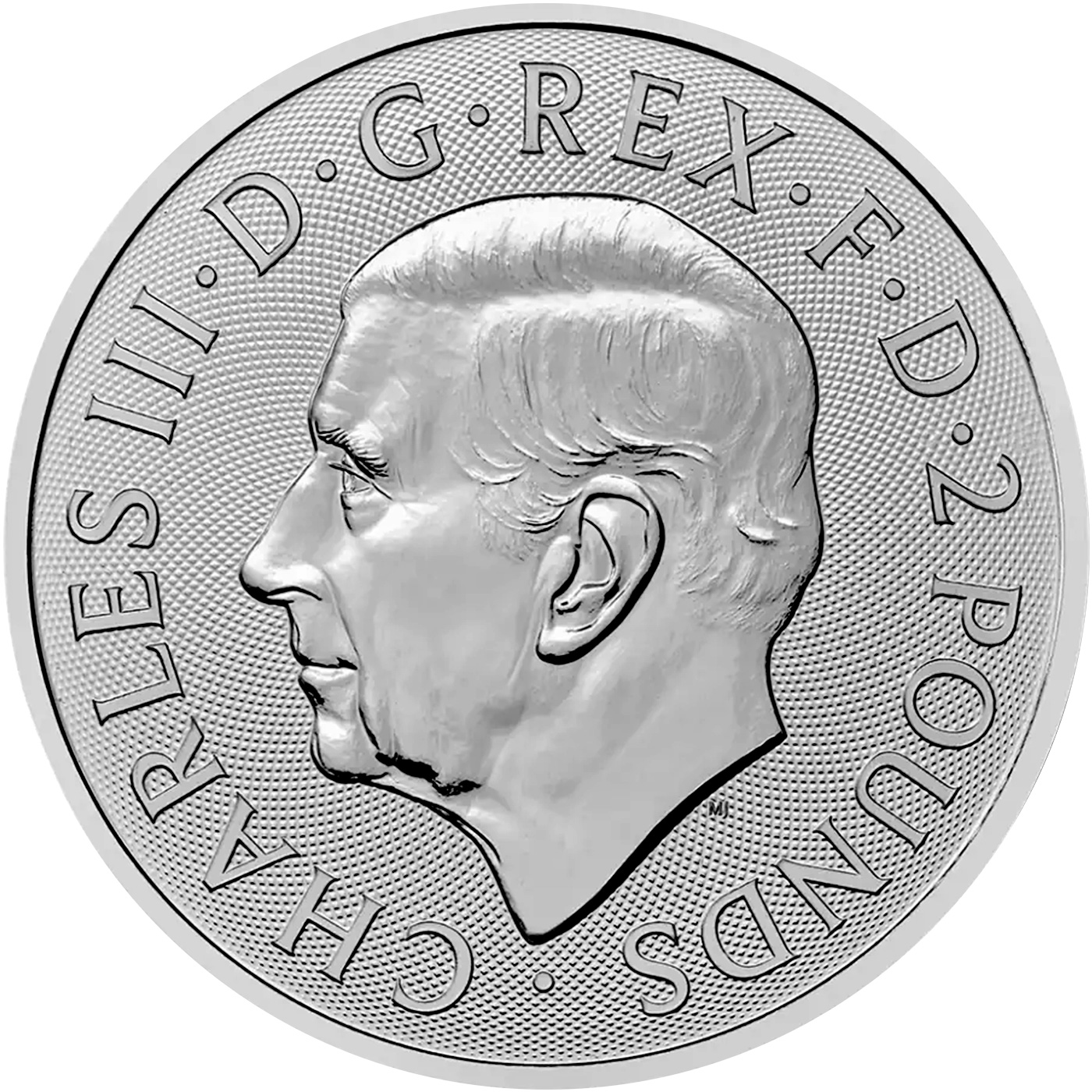 Zadní strana Silver Bullion Coin The Angel 1 Oz 2026