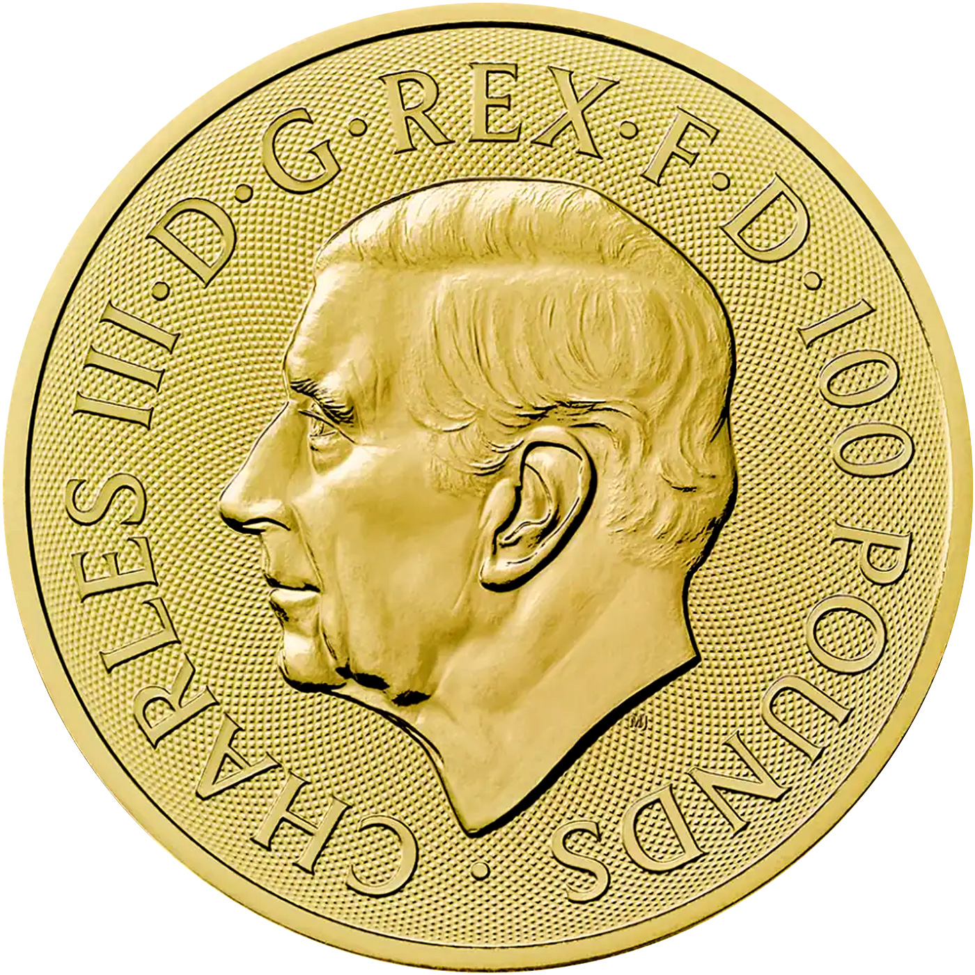 Zadní strana Gold Bullion Coin The Angel 1 Oz 2026 