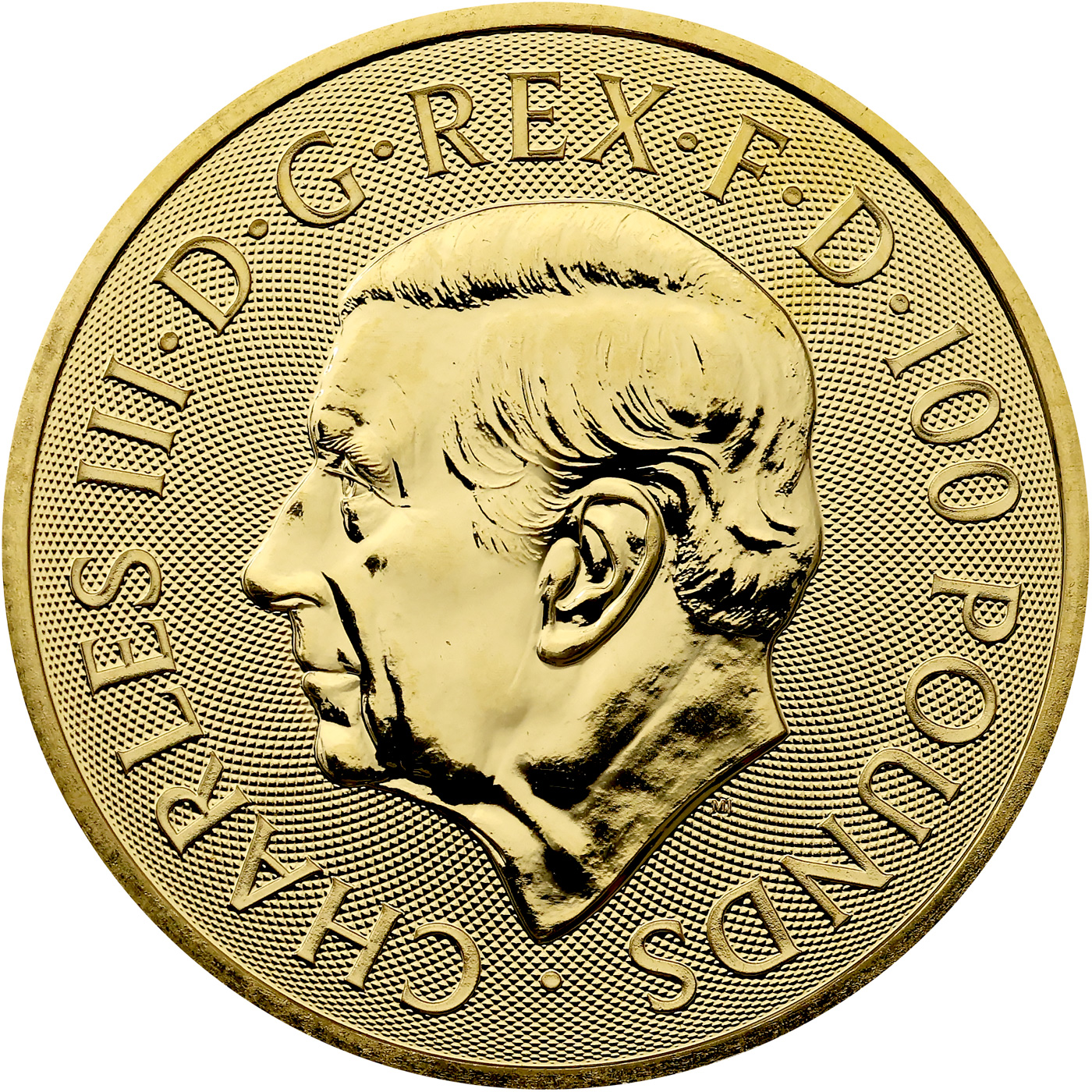 Zadní strana Zlatá investiční mince The Angel 1 Oz 2026