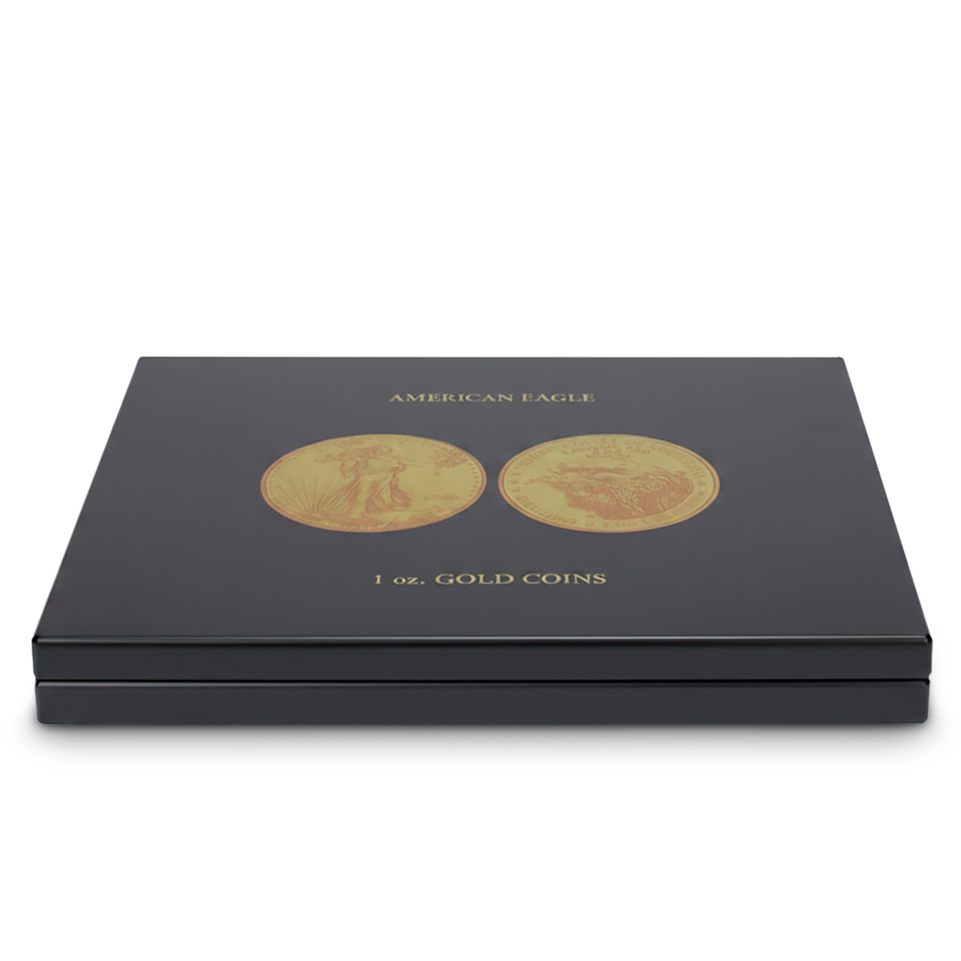 Zadní strana Černá krabička pro 30 x 1 Oz Au mince American Eagle
