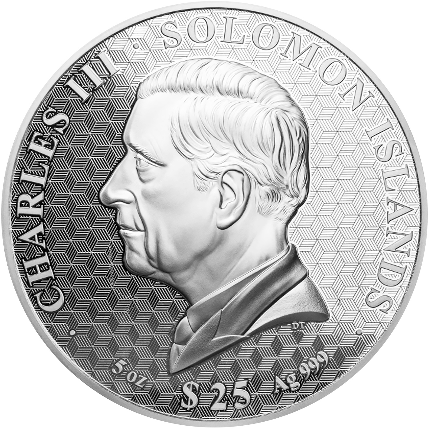 Zadní strana Stříbrná mince 5 Oz Year of the Goat - Rok Kozy 2027 Perleť Proof