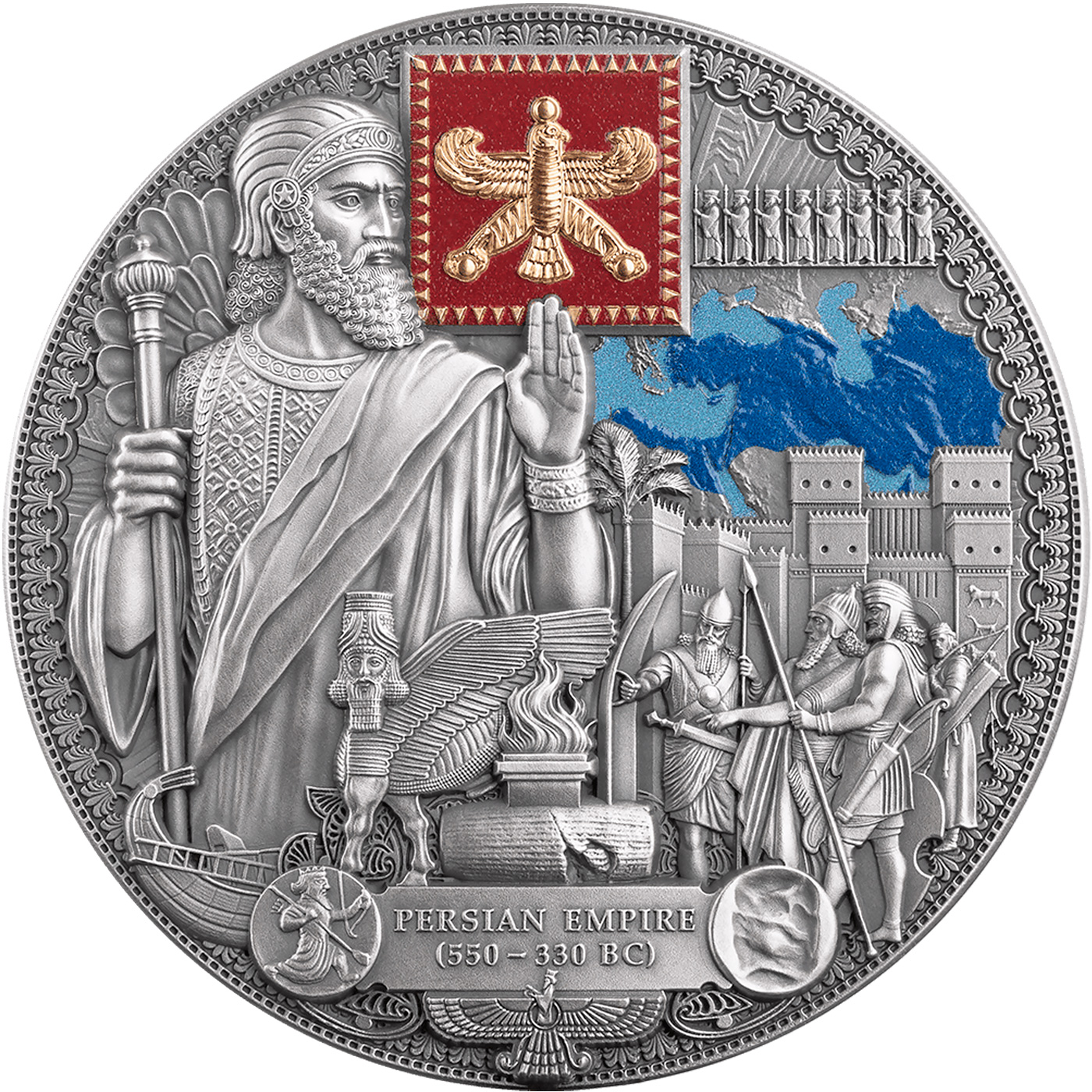 Přední strana Silver Coin 2 Oz Heritage of the Greatest Empires - Persian Empire 2026 Antique Standard