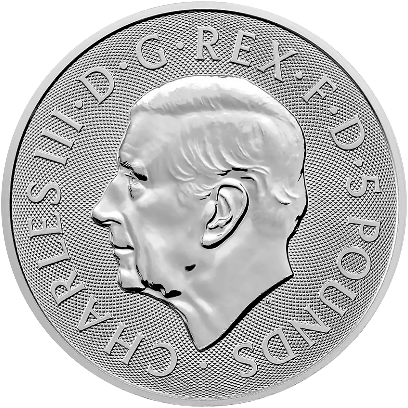 Zadní strana Stříbrná investiční mince The Royal Tudor Beasts - The Seymour Panther 2 Oz 2026