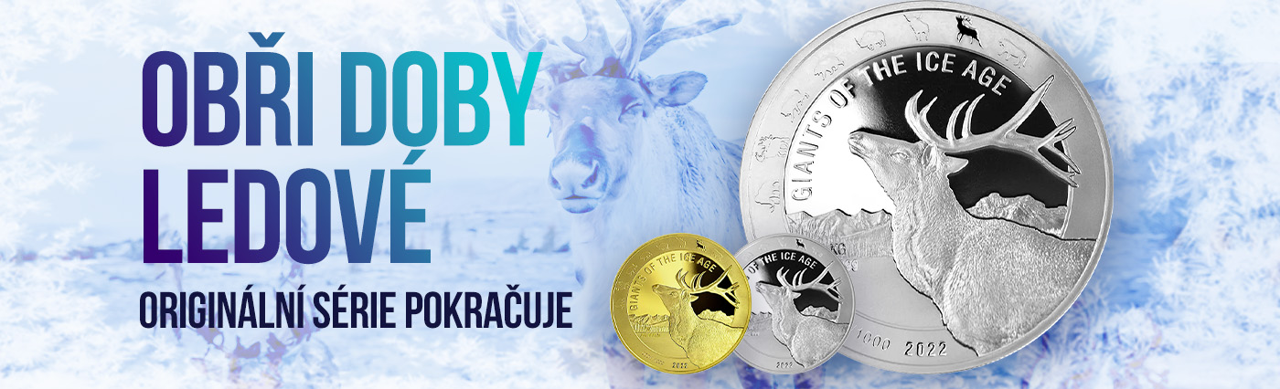 Série Obři doby ledové - odkaz na přehled vydaných zlatých i stříbrných mincí ze série