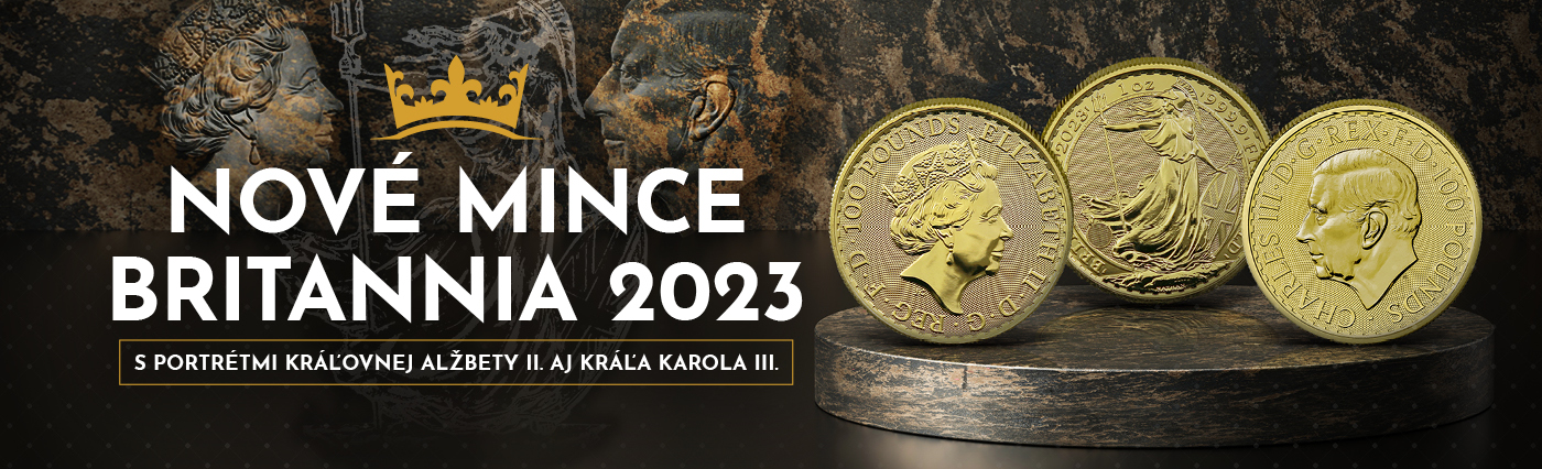 Nové mince Britannia 2023 s portrétmi kráľovnej Alžbety II. aj kráľa Karola III.